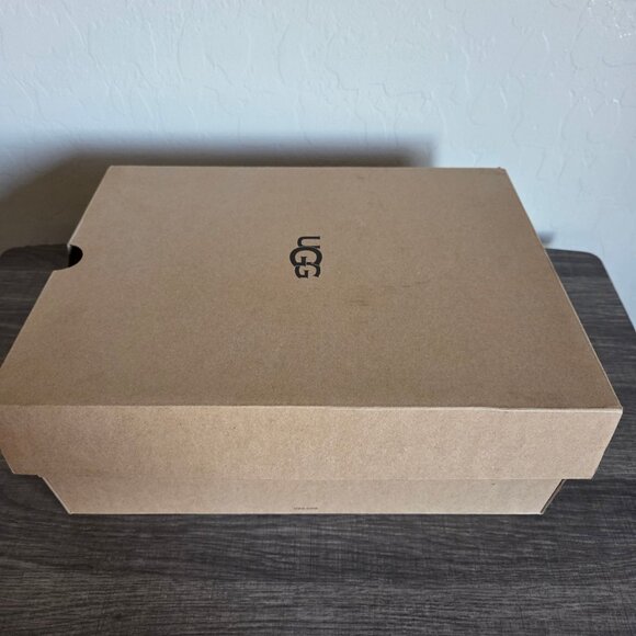 UGG Fluff Yeah Platform Slide Slipper Black Fur Sheepskin Sz Women's 9 Statement - Picture 12 of 12